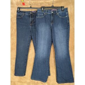 Lot Of 2 gloria vanderbilt amanda jeans size 10 petite & 10 PS Boot Cut